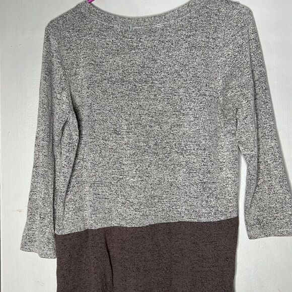 Moa Moa Sweater gray brown color block size medium - Picture 8 of 8